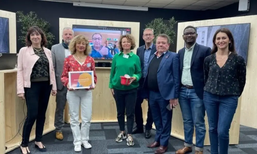 Remise du tout premier Trophée Gustave par Foires de France